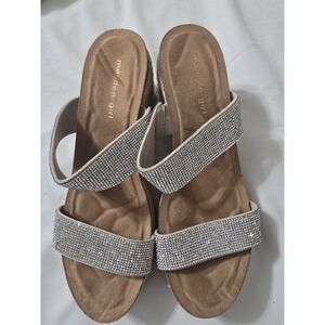 Madden Girl‎ Emerson-R Rhinestone Heeled Sandals Size 7.5